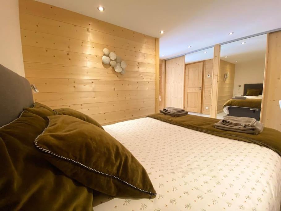 Androsace Appartement Dans Chalet Bois Avec Jacuzzi Privatif Terrasse Et Vue Montagne Les Villards-sur-Thones Экстерьер фото