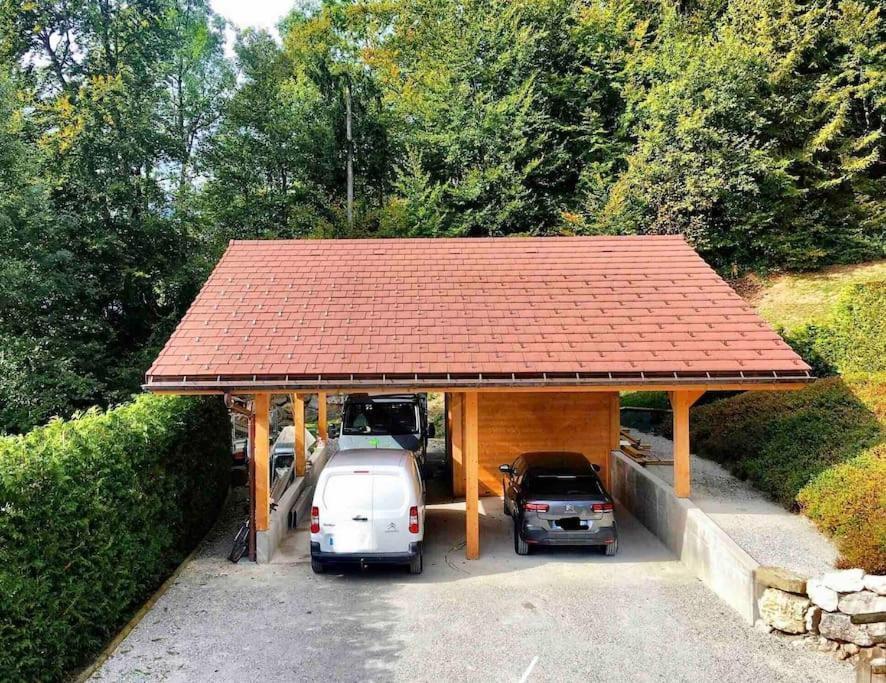 Androsace Appartement Dans Chalet Bois Avec Jacuzzi Privatif Terrasse Et Vue Montagne Les Villards-sur-Thones Экстерьер фото